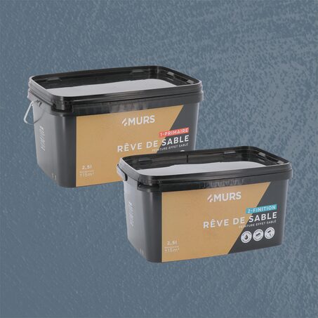 Rêve de sable Peinture bleu nordique + Primaire