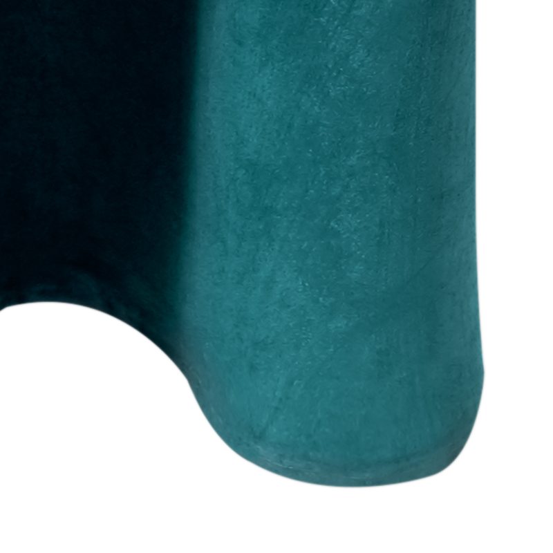 Rideau VELVET coloris bleu paon 140 x 260 cm