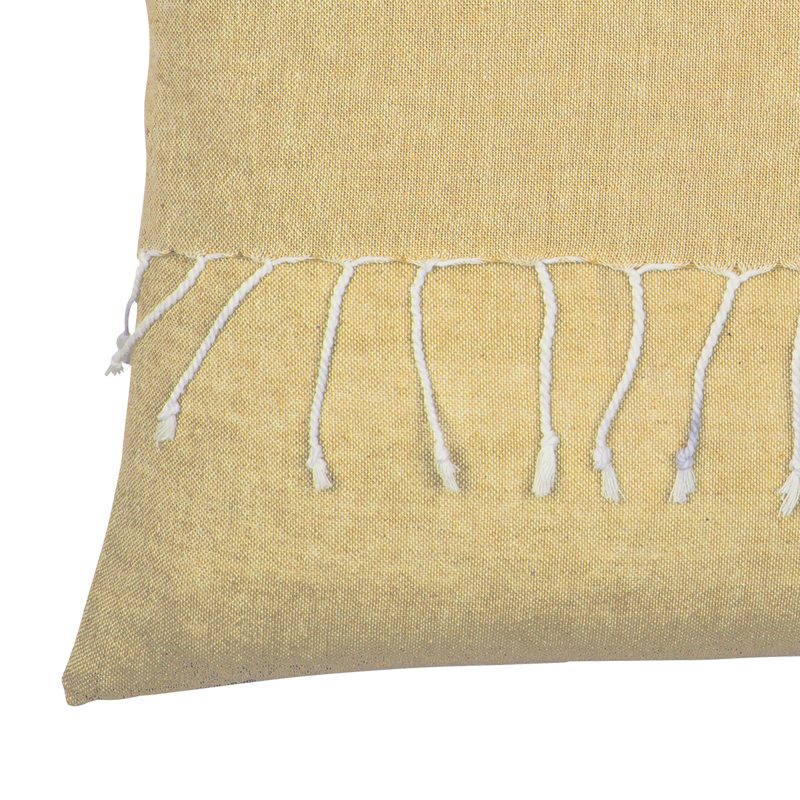 Coussin TUNIS coloris jaune 50 x 50 cm