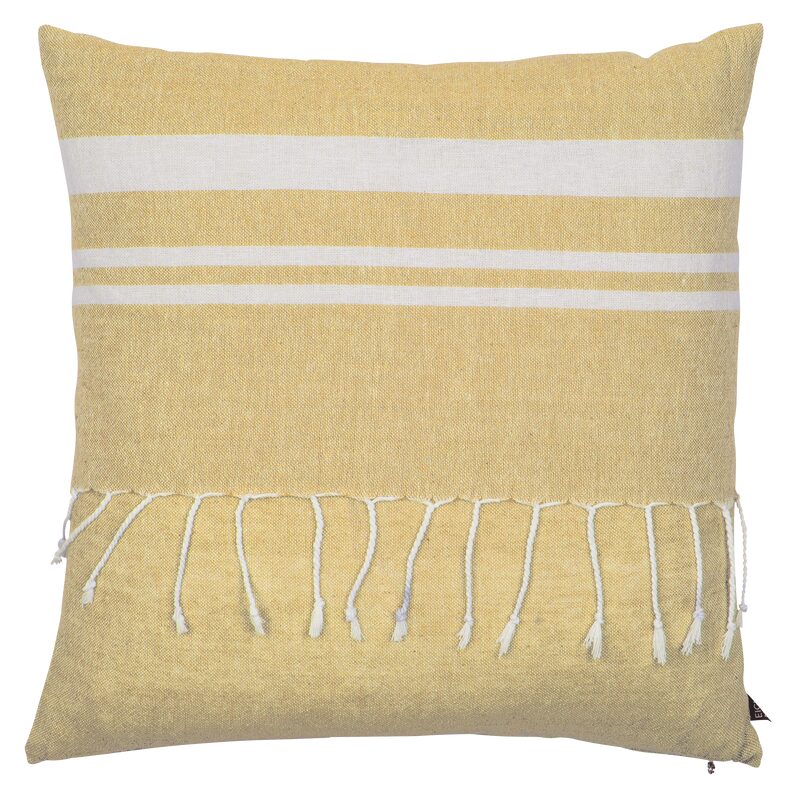 Coussin TUNIS coloris jaune 50 x 50 cm