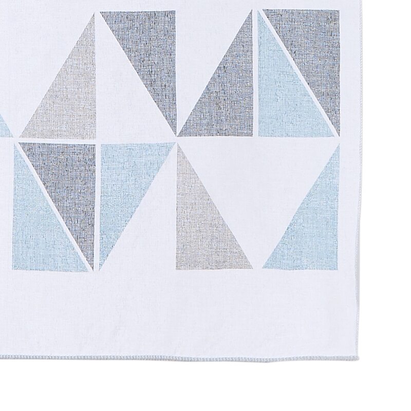 Vitrage LAZARE coloris blanc 45 x 120 cm