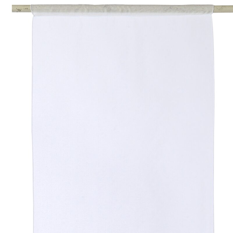 Vitrage LAZARE coloris blanc 45 x 120 cm