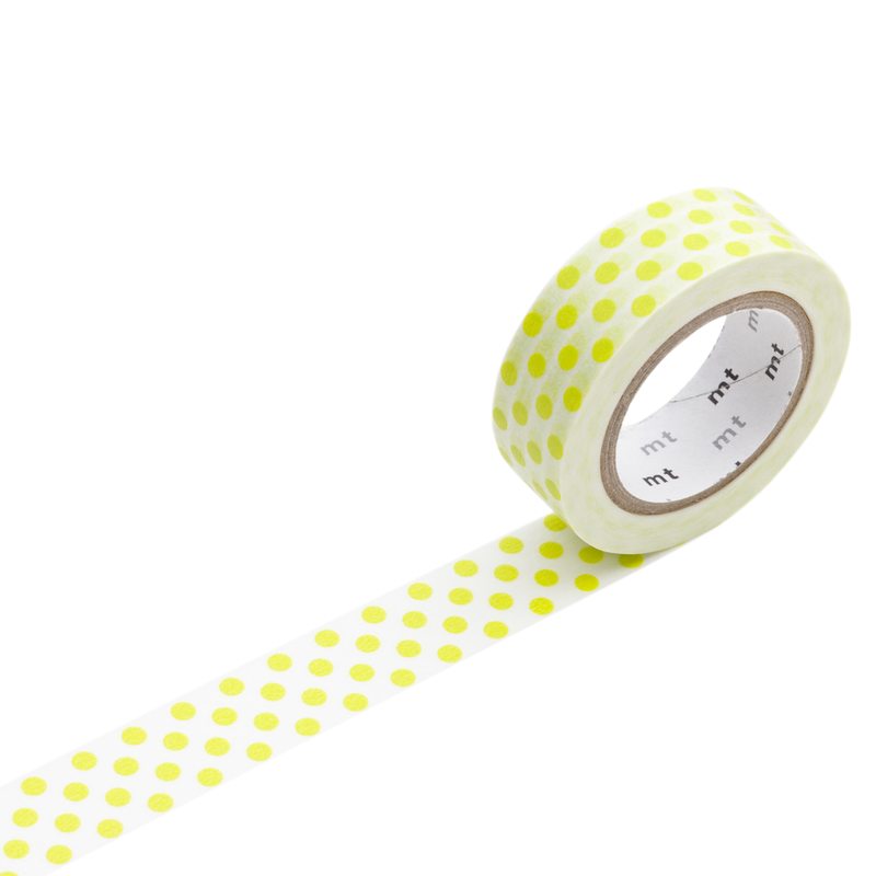 Masking tape DOT MOEGI coloris jaune