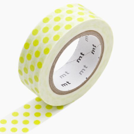 Masking tape DOT MOEGI coloris jaune