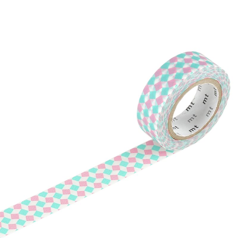 Masking tape SQUARE coloris rose