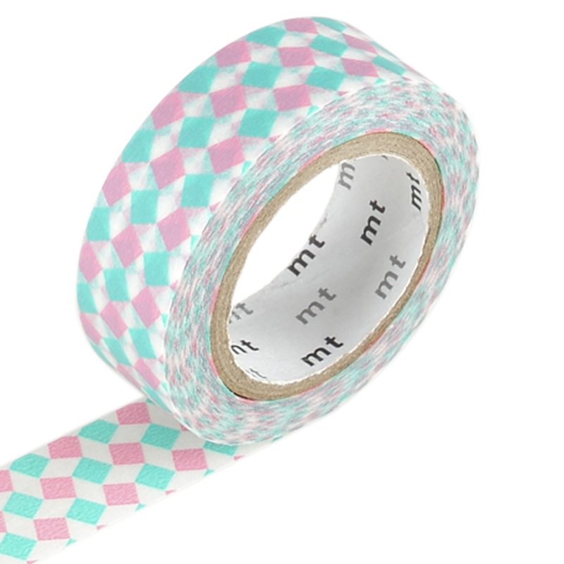 Masking tape SQUARE coloris rose