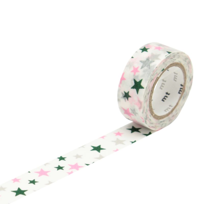 Masking tape MOTIF STAR coloris multicolore