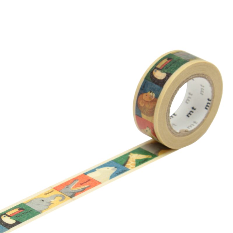 Masking tape ANIMAL coloris multicolore