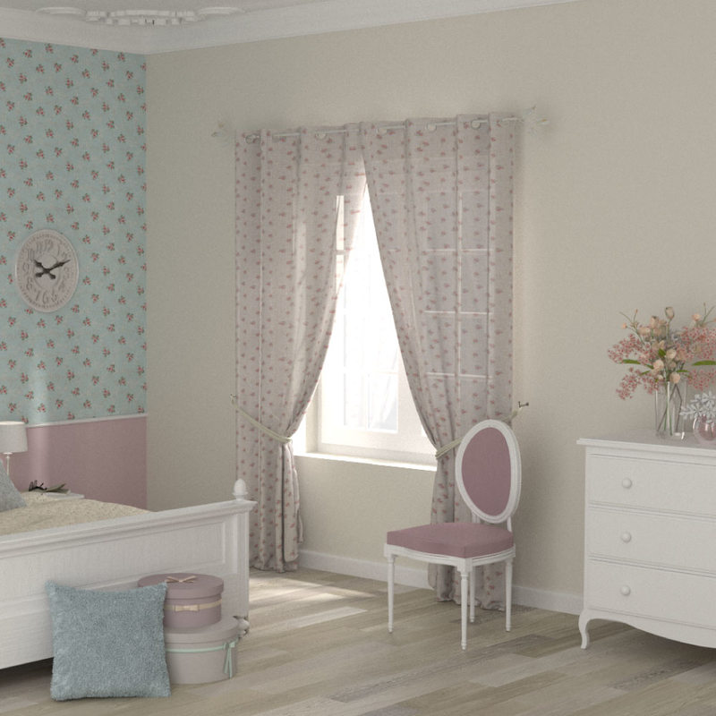 Voilage LIBERTY coloris beige 150 x 260 cm