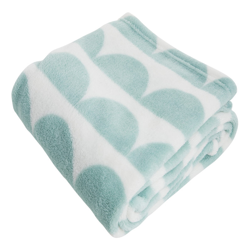 Plaid OSLO coloris bleu acier