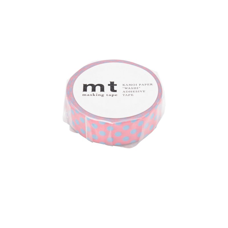Masking tape DOT SPRING coloris rose