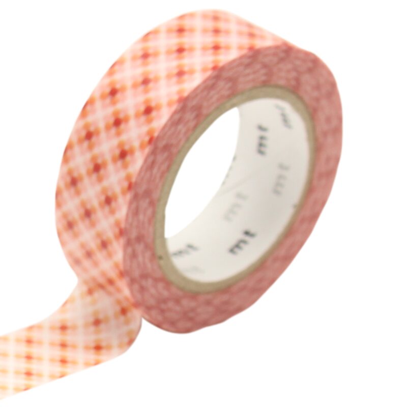 Masking tape OBORO DOT FIRE coloris rouge