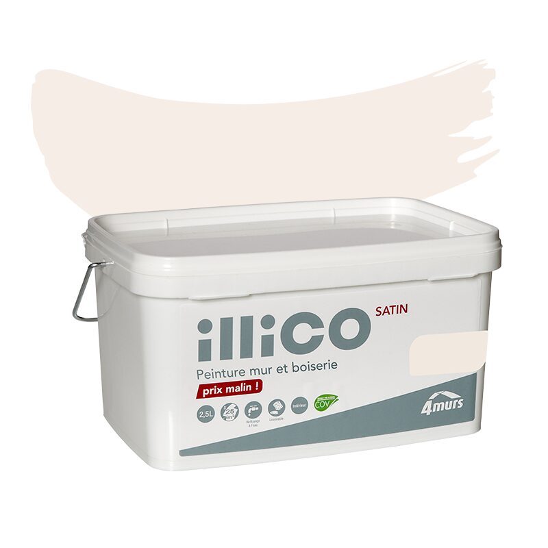 Peinture Multi-supports ILLICO Acrylique sable doré Satiné 2,5 L