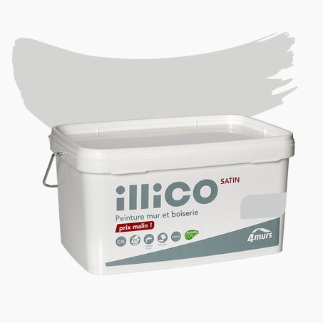 Peinture Multi-supports ILLICO gris urbain Satiné