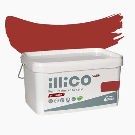 Peinture Multi-supports ILLICO rouge néon Satiné