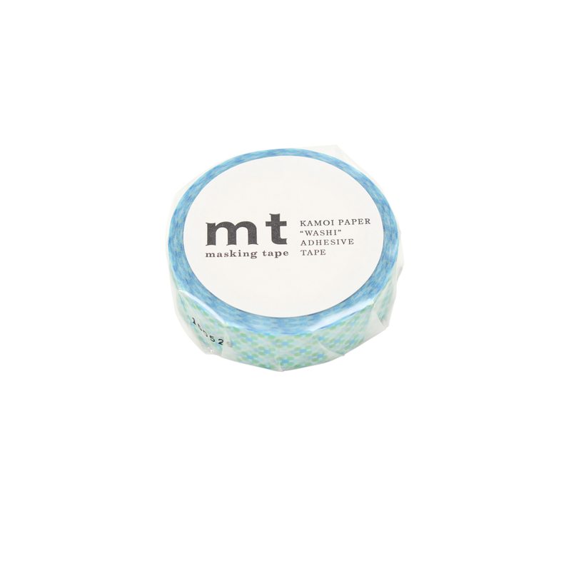 Masking tape OBORO DOT WATER coloris bleu