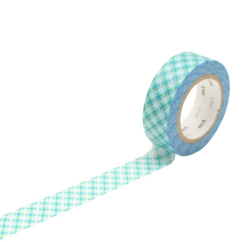 Masking tape OBORO DOT WATER coloris bleu