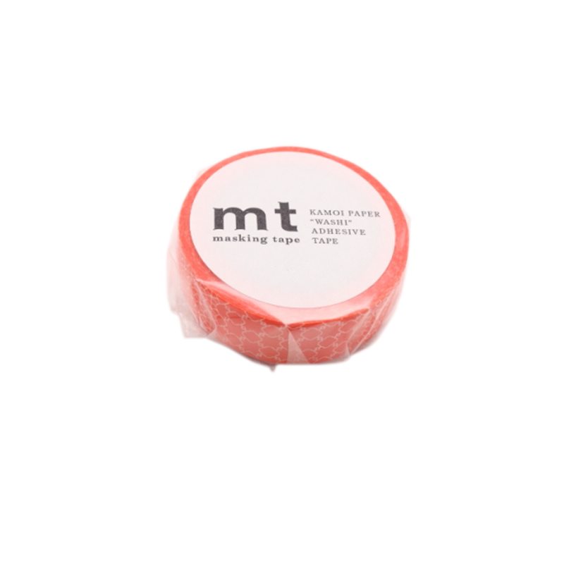 Masking tape LINE PATTERN coloris rouge