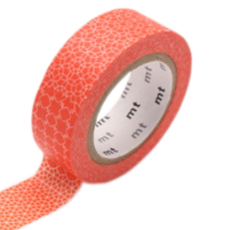 Masking tape LINE PATTERN coloris rouge
