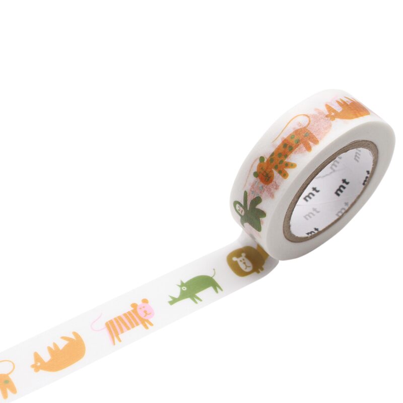 Masking tape SAUL BASS ANIMALS coloris orange