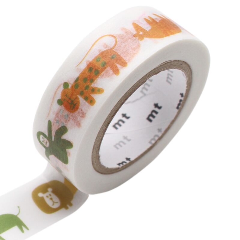 Masking tape SAUL BASS ANIMALS coloris orange