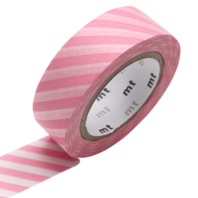 Masking tape STRIPE SAKURA coloris rose