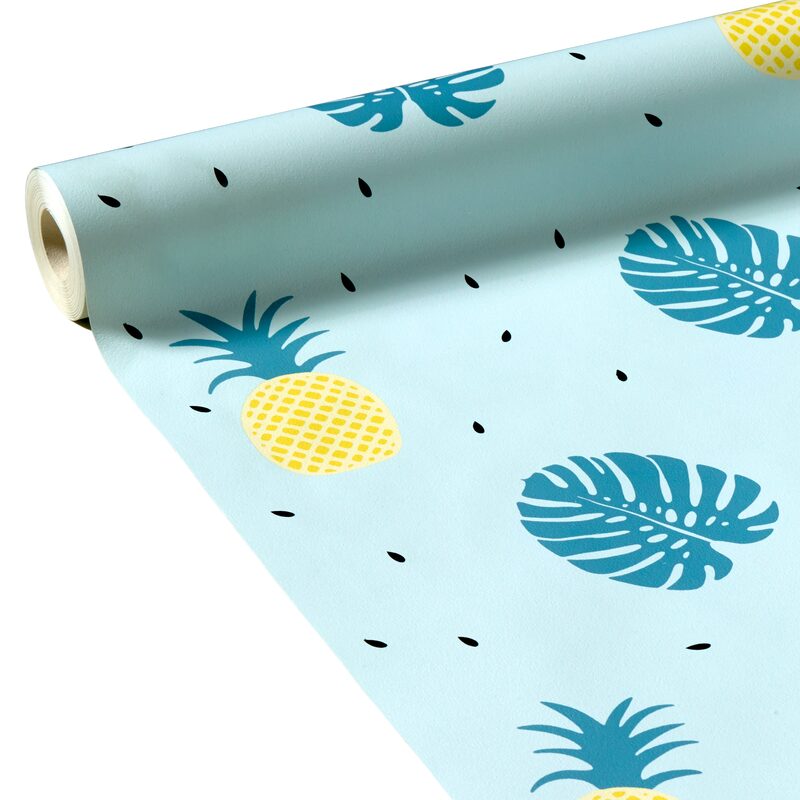 Papier peint FLORIDA coloris vert menthe