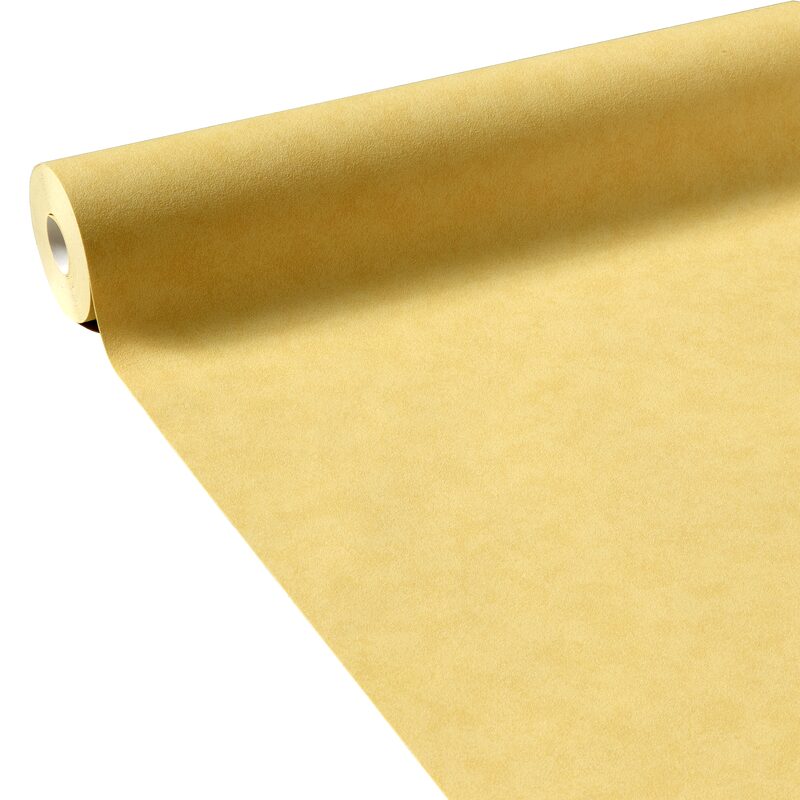 Papier peint intissé AKOYA coloris jaune moutarde