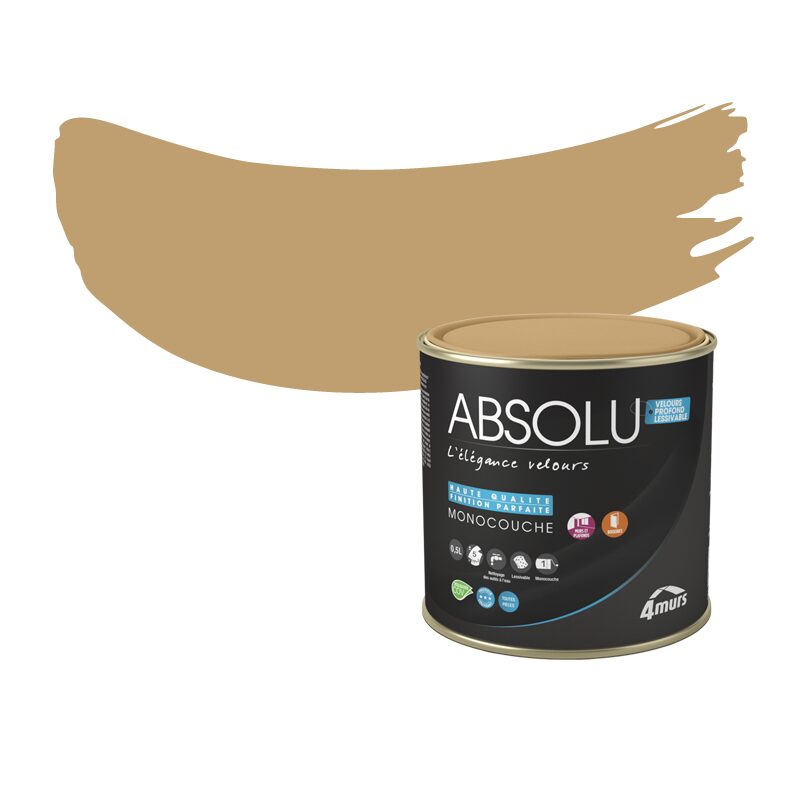 Peinture Finition ABSOLU Acrylique nubuck Mat 0,5 L