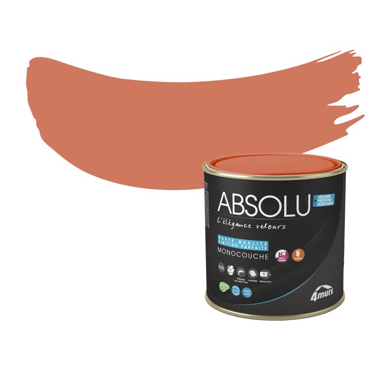 Peinture Finition ABSOLU Acrylique nevada Mat 0,5 L