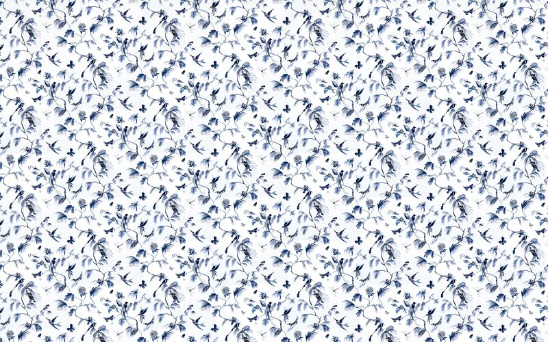 Papier peint intissé FOGLIA coloris blanc