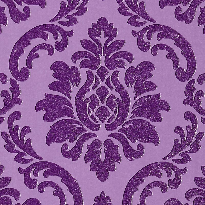 Papier peint vinyle FELICIA coloris violet