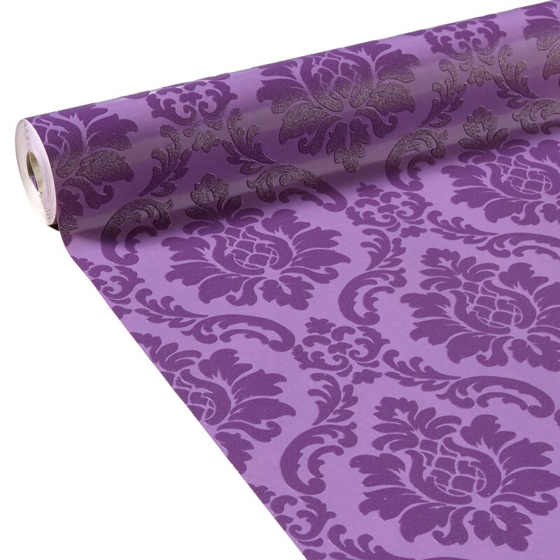 Papier peint vinyle FELICIA coloris violet