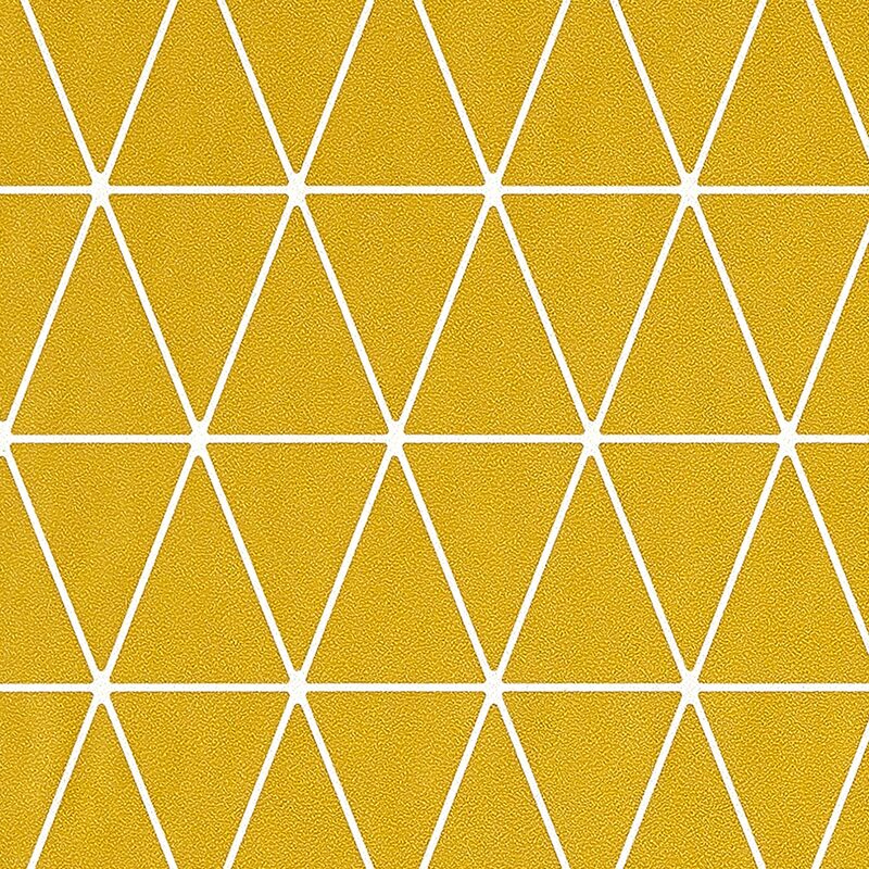 Papier peint intissé HEDVIG coloris jaune moutarde