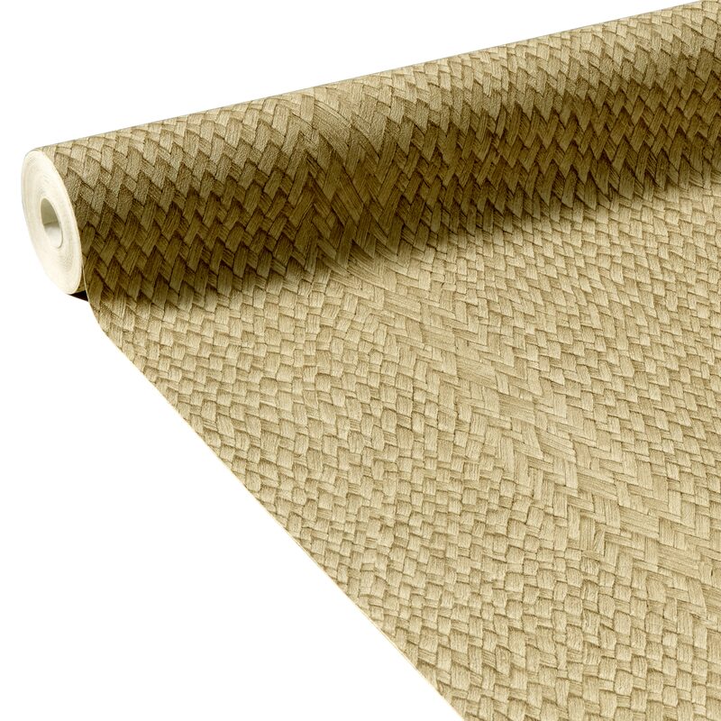 Papier peint intissé MILA coloris beige naturel