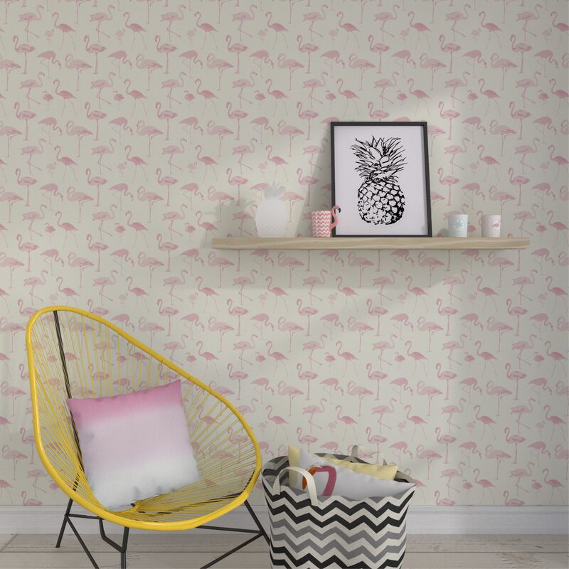 Coussin SUNSET coloris rose 50 x 50 cm