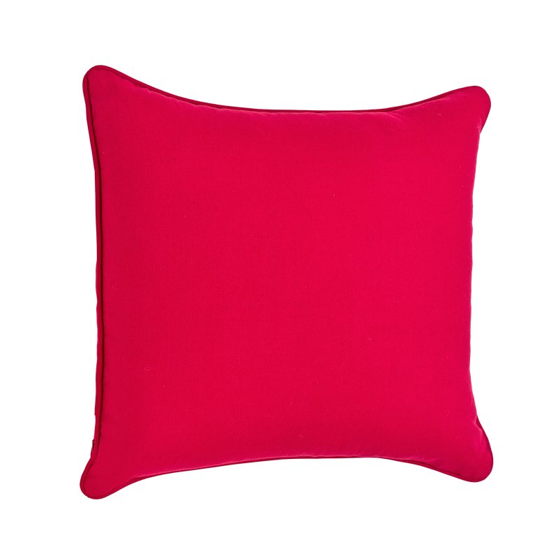 Coussin TANIA coloris rouge 45 x 45 cm