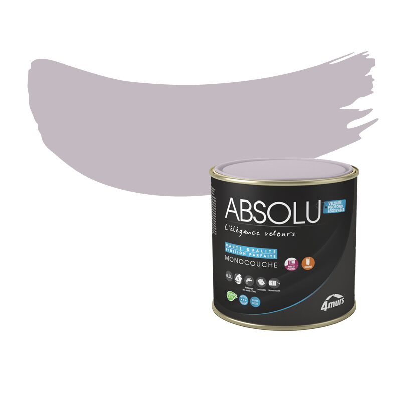 Peinture Finition ABSOLU Acrylique feutrine Mat 0,5 L