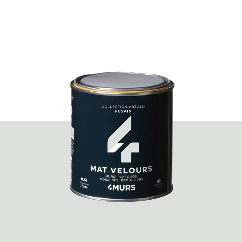 Peinture Finition ABSOLU Acrylique fusain Mat 0,5 L