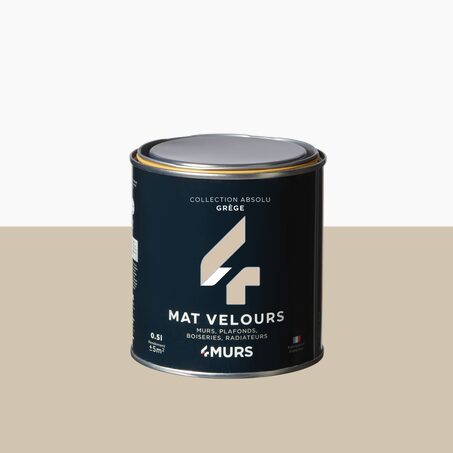 Absolu Peinture Finition Peinture grège Mat 0,5 L