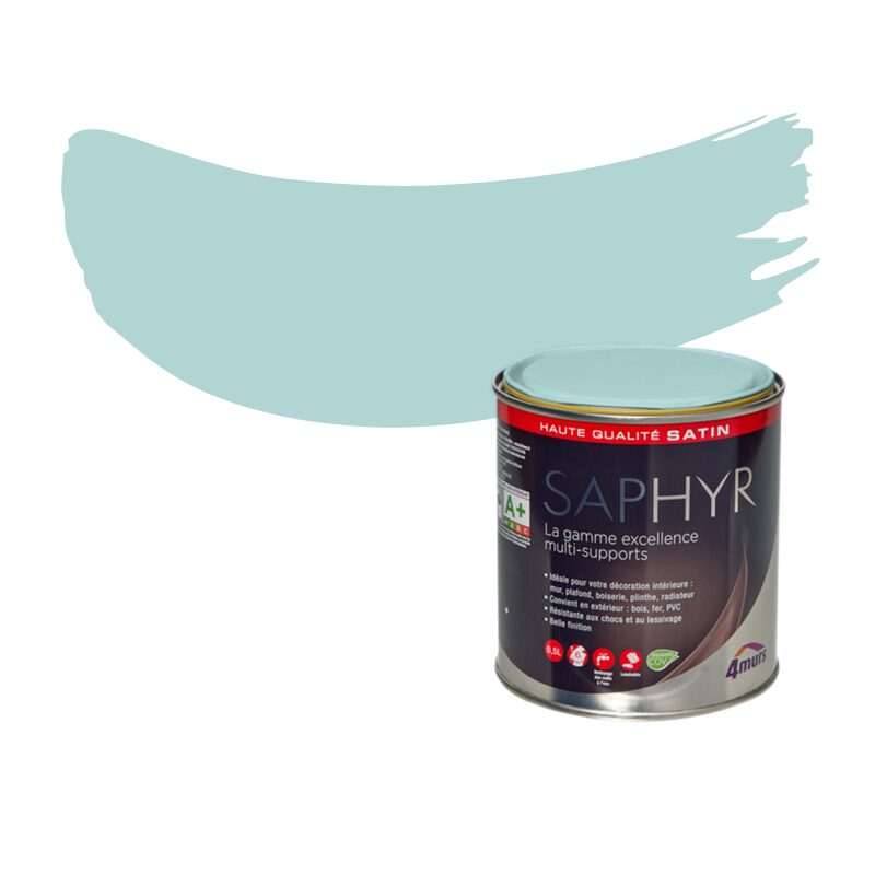 Peinture Finition SAPHYR Alkyde aqua Satiné 0,5 L