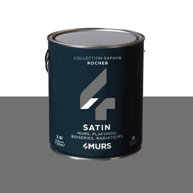 Peinture Multi-supports SAPHYR Alkyde rocher Satiné 2,5 L