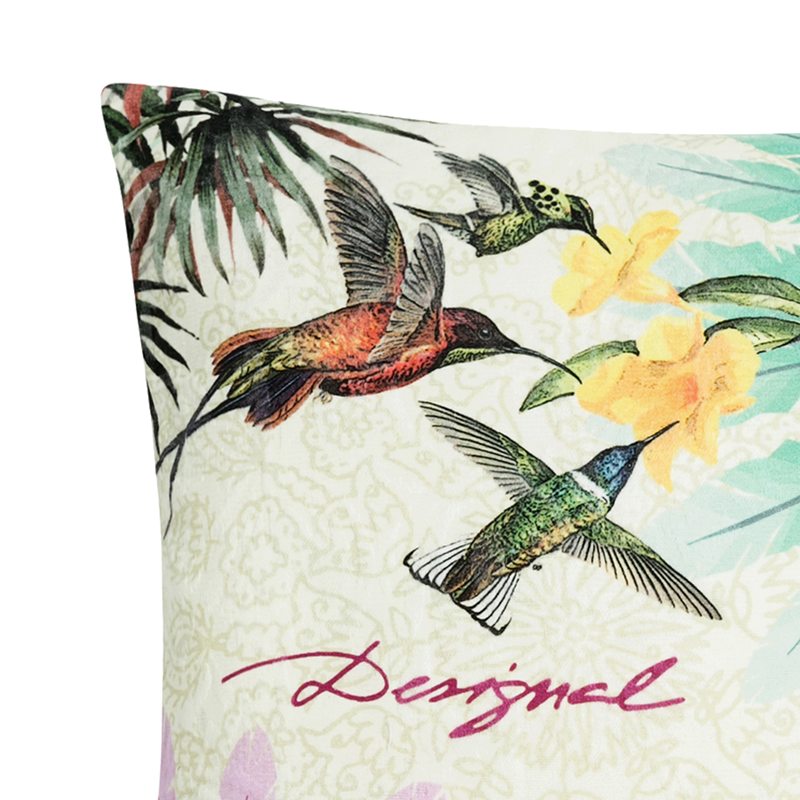 Coussin BOTANICAL DESIGUAL coloris multicolore 45 x 45 cm
