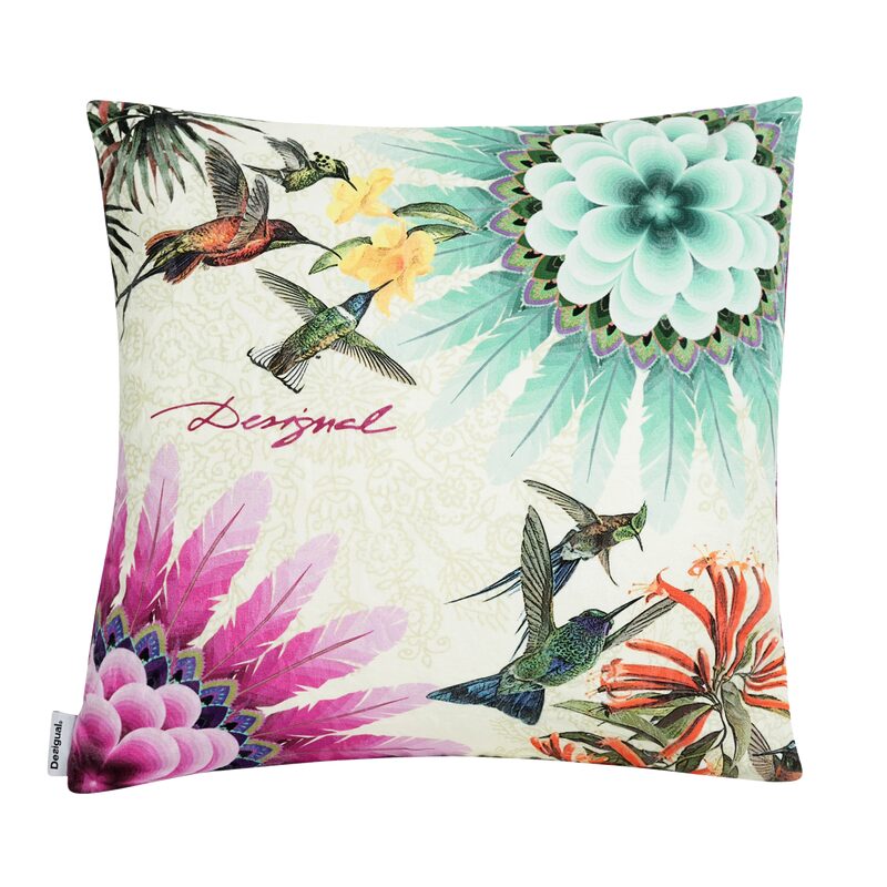 Coussin BOTANICAL DESIGUAL coloris multicolore 45 x 45 cm