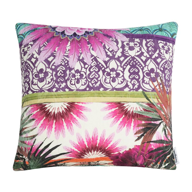 Coussin BOTANICAL DESIGUAL coloris multicolore 45 x 45 cm