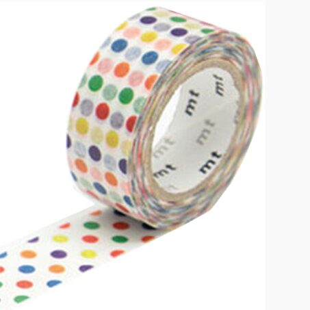 Masking tape COLORFUL DOT coloris multicolore