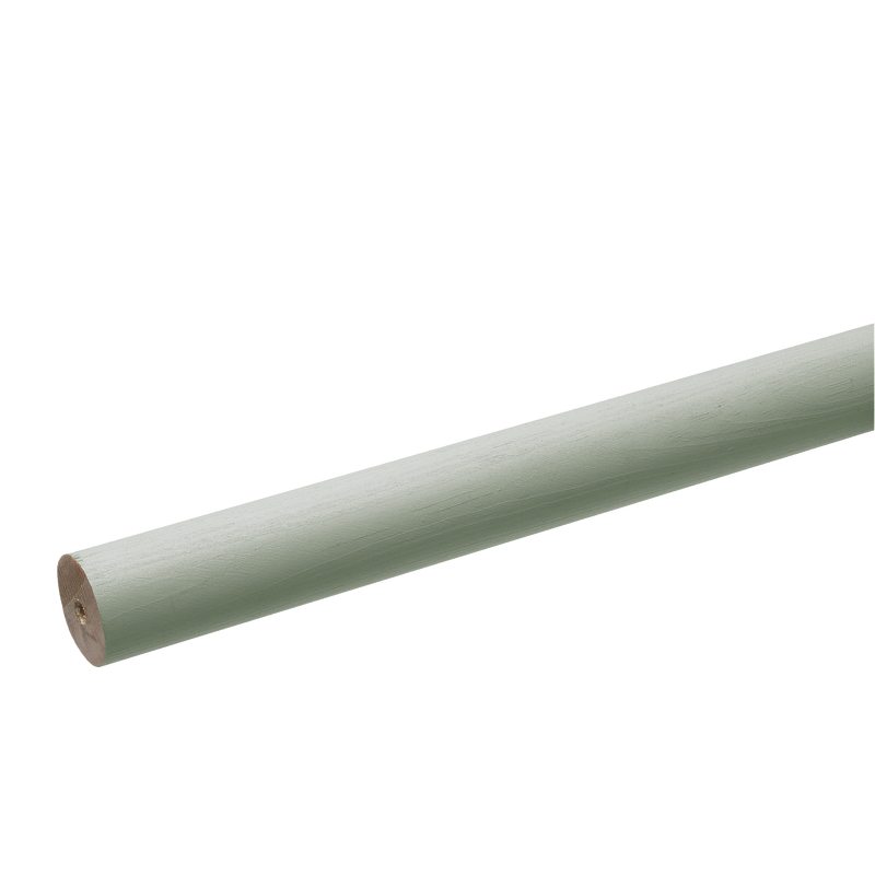 Barre à rideau ARTISAN coloris vert pâle diamètre barre 2,8 cm longueur 160 cm