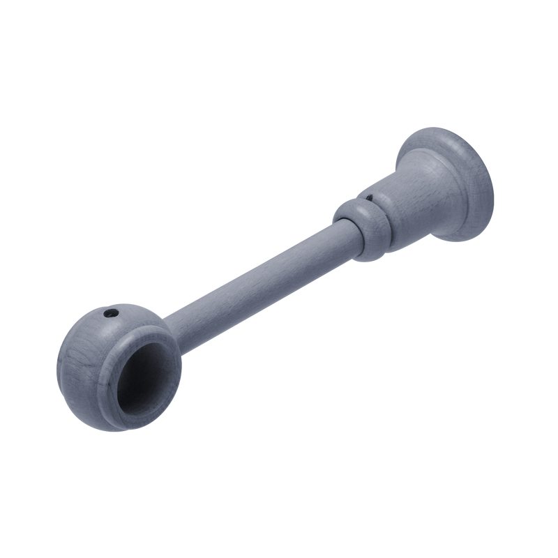 Support barre à rideau ARTISAN coloris gris diamètre barre 2,8 cm