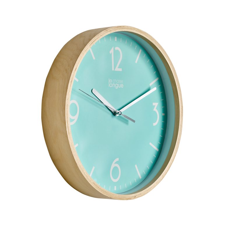 Horloge MARK coloris bleu aqua