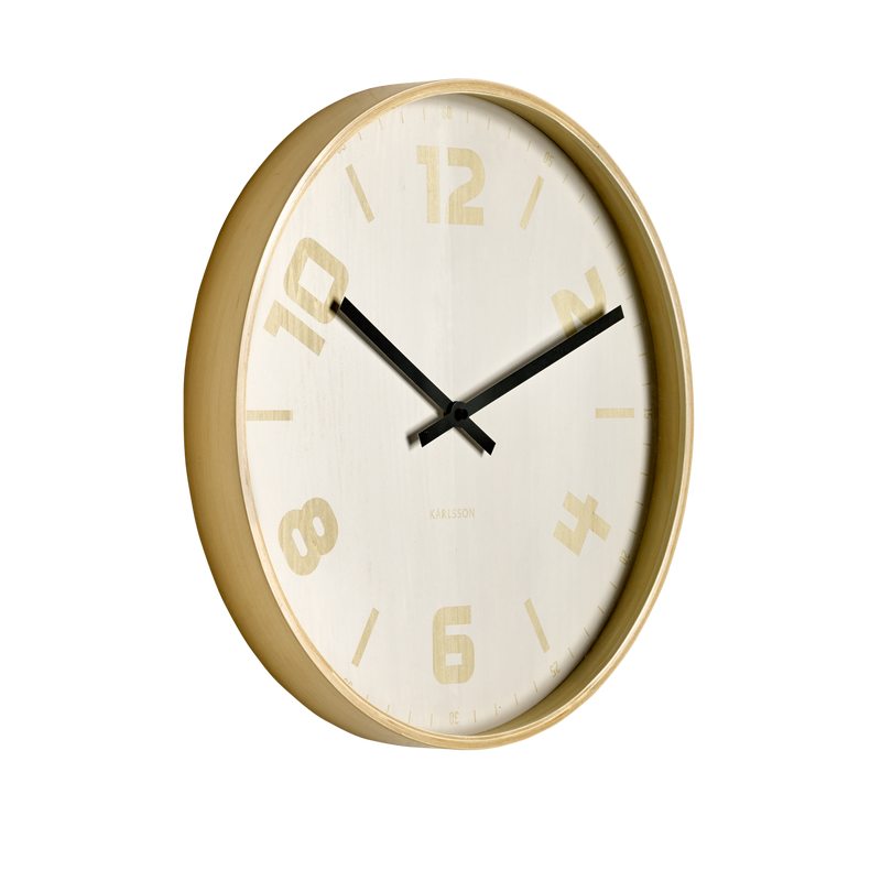 Horloge ANTON coloris hêtre